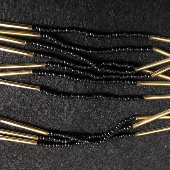 Very long multi strands beaded necklace 45" - Picture 4 of 5